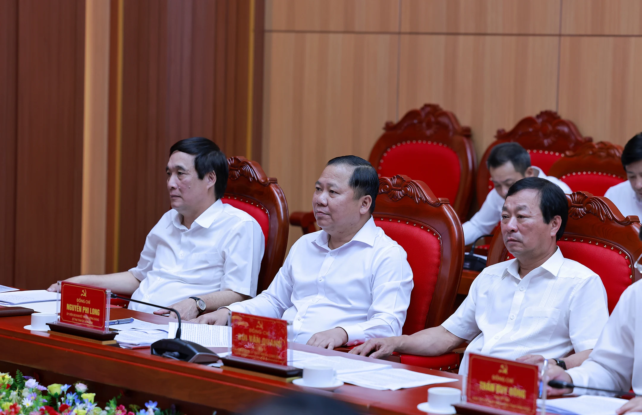 Bộ trưởng Bộ Công an Lương Tam Quang làm việc với Ban Thường vụ Tỉnh ủy Phú Thọ, Vĩnh Phúc, Hòa Bình