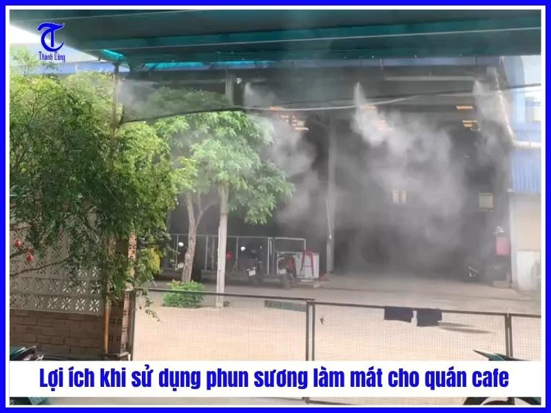 Lắp đặt phun sương quán cafe tại Hà Nội - Phun Sương TC