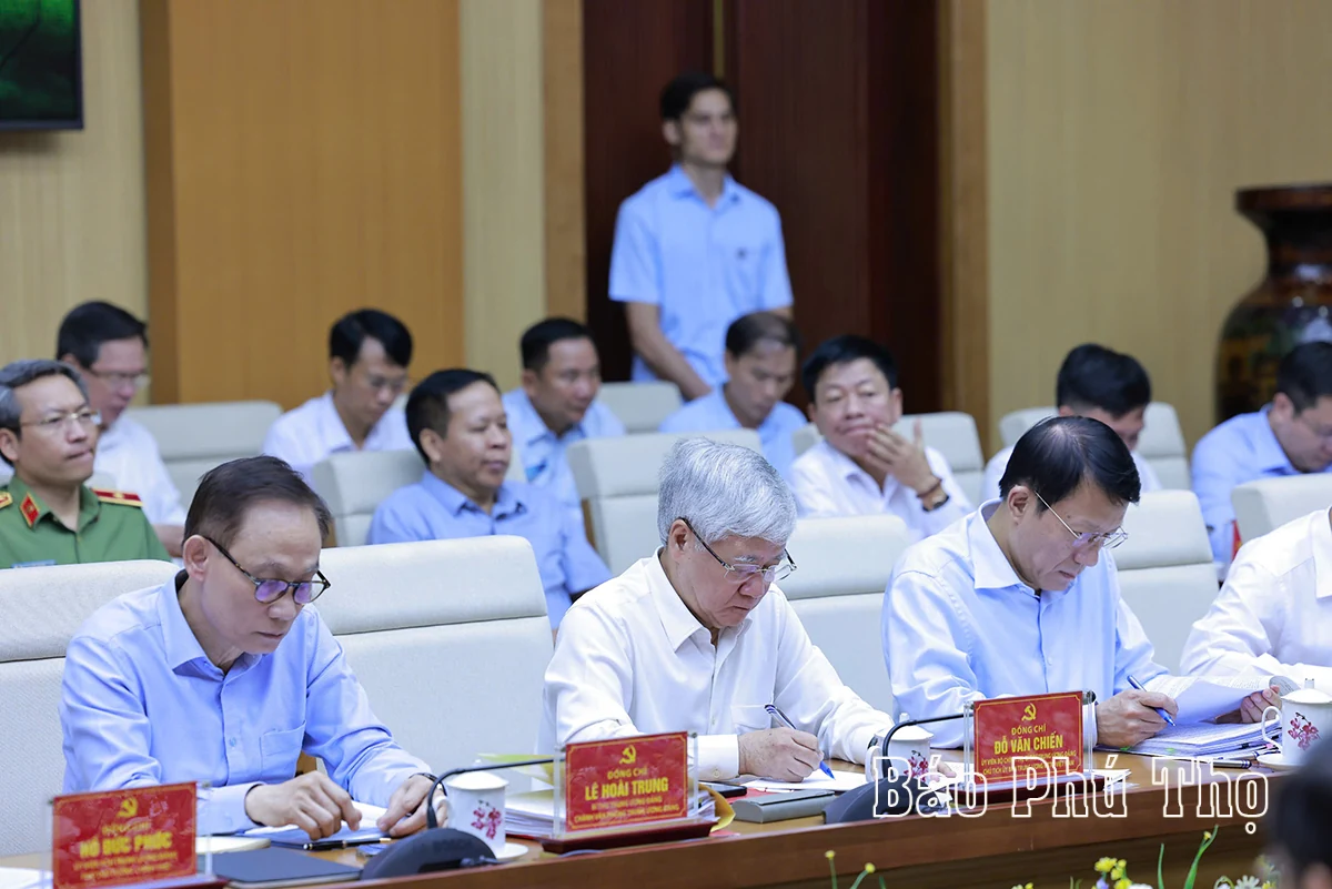 Tổng Bí thư Tô Lâm làm việc với Ban Thường vụ Tỉnh ủy Phú Thọ, Vĩnh Phúc, Hòa Bình