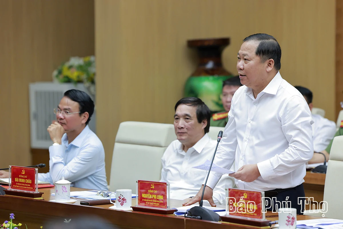 Tổng Bí thư Tô Lâm làm việc với Ban Thường vụ Tỉnh ủy Phú Thọ, Vĩnh Phúc, Hòa Bình