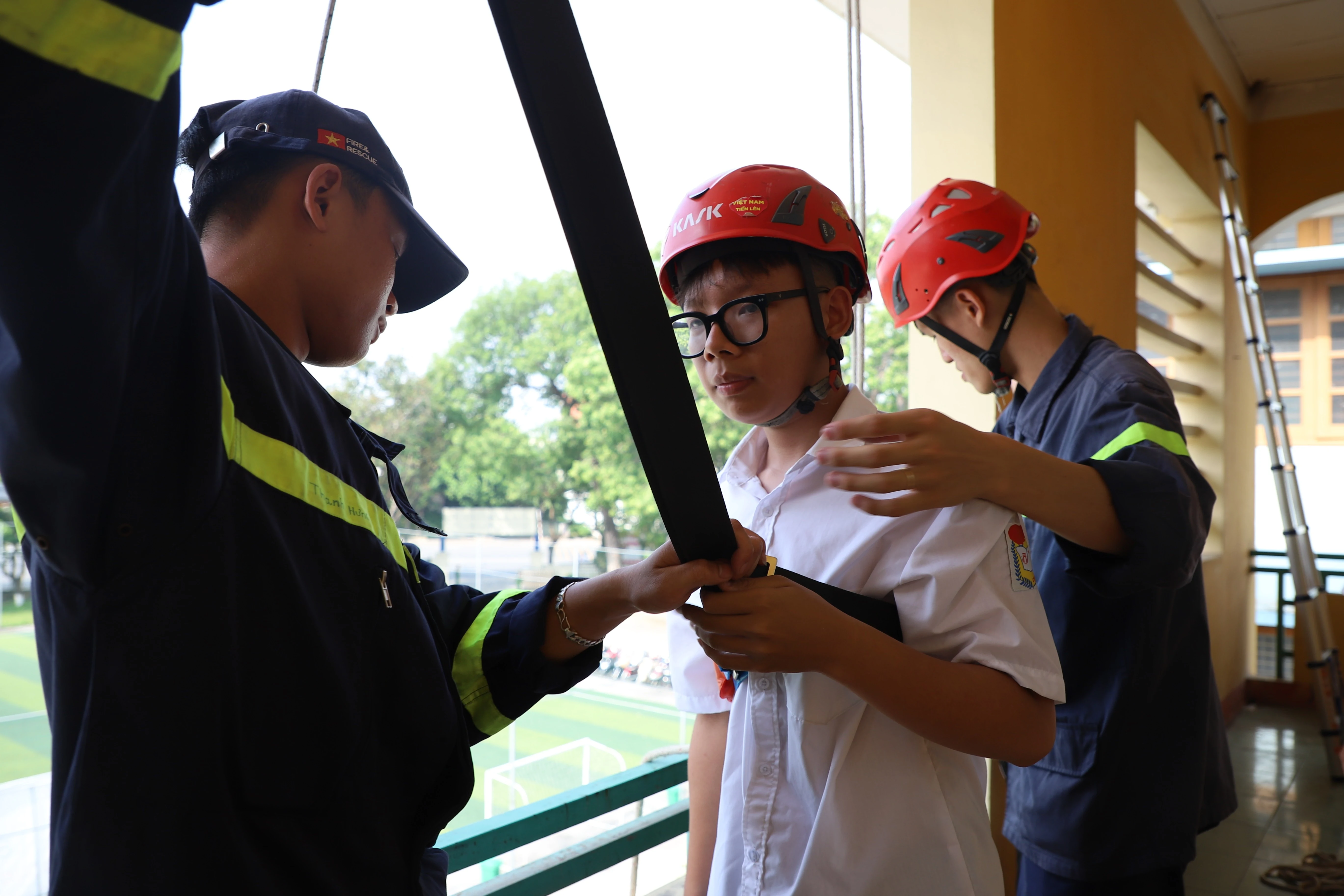 Một ngày trải nghiệm tại Trung tâm giáo dục cộng đồng về phòng cháy chữa cháy và cứu nạn cứu hộ