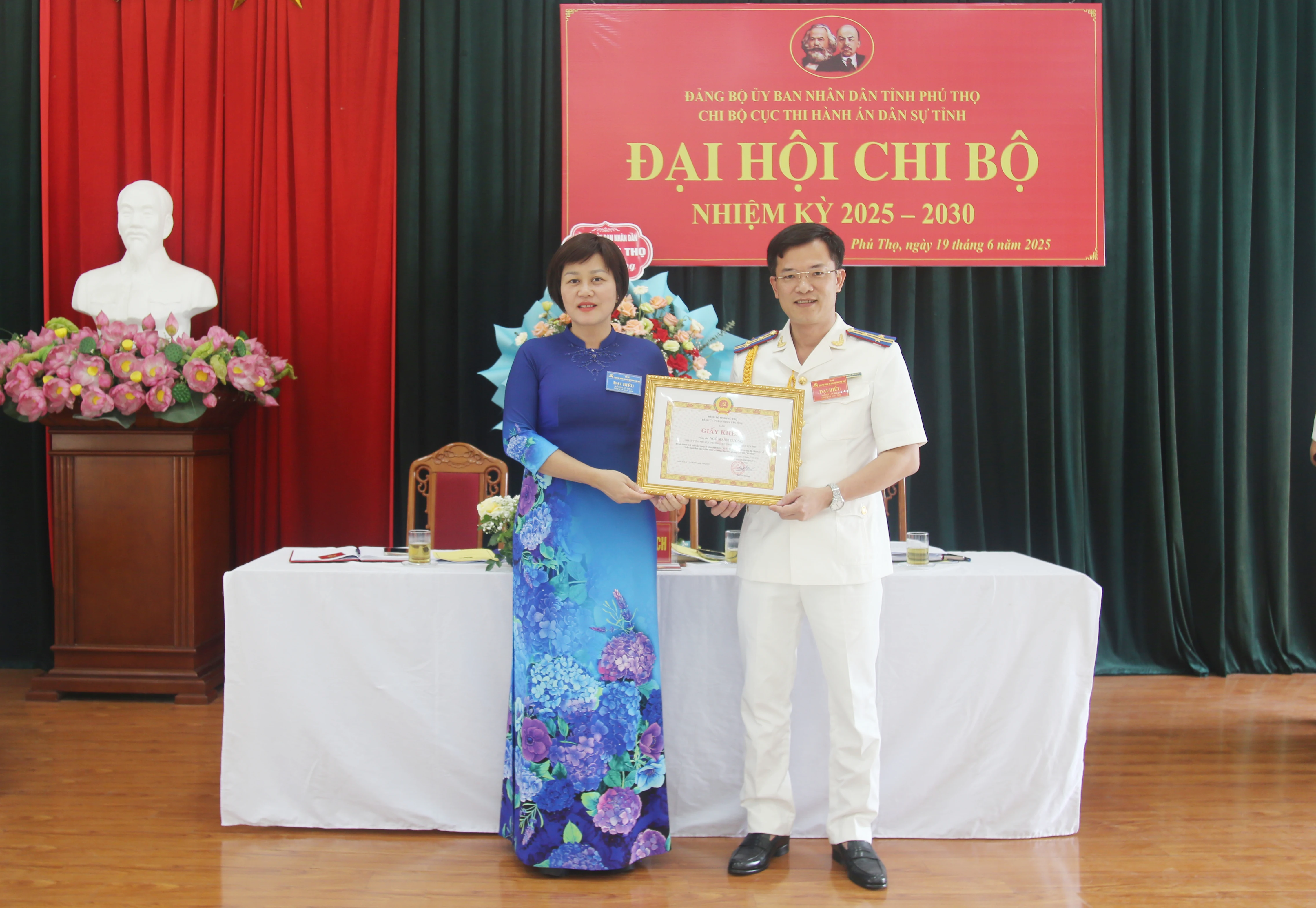 Đại hội Chi bộ Cục Thi hành án dân sự tỉnh nhiệm kỳ 2025 - 2030