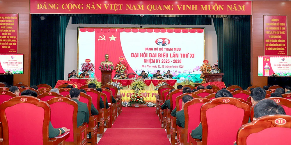 Đại hội Đảng bộ Bộ Tham mưu Quân khu 2 lần thứ XI, nhiệm kỳ 2025-2030 thành công tốt đẹp