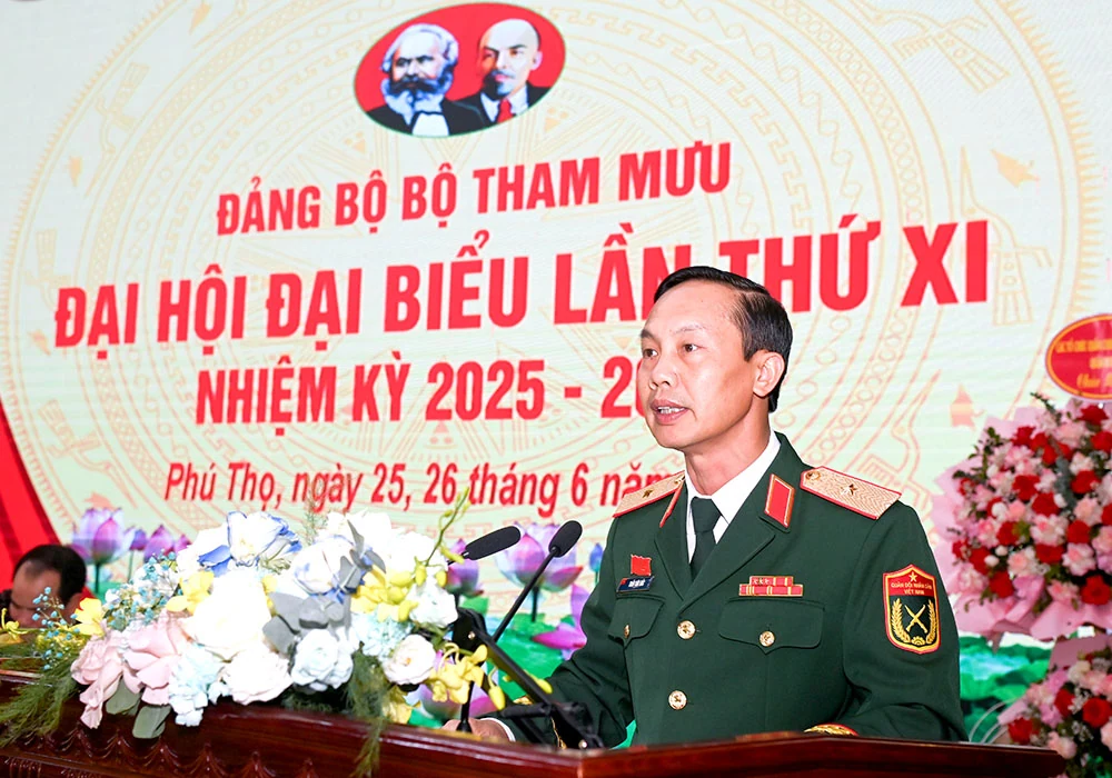 Đại hội Đảng bộ Bộ Tham mưu Quân khu 2 lần thứ XI, nhiệm kỳ 2025-2030 thành công tốt đẹp