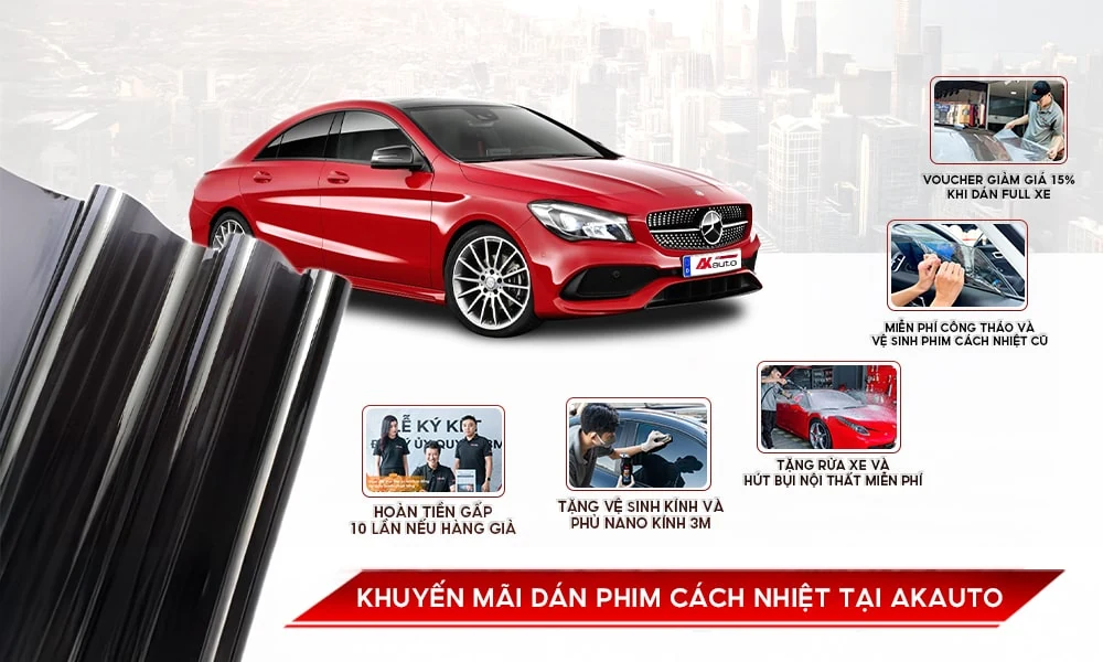 AKauto Sài Gòn: Đơn vị dẫn đầu trong dịch vụ dán phim cách nhiệt ô tô