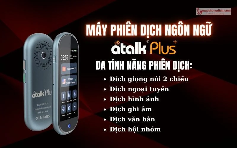 Học ngoại ngữ hiệu quả hơn với “trợ lý” máy phiên dịch cầm tay ATalk thông minh