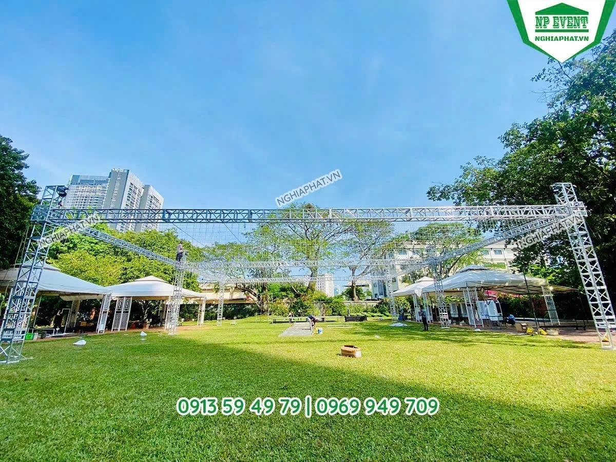 Tìm hiểu xưởng sản xuất khung rạp sự kiện đạt chuẩn tại TP.HCM