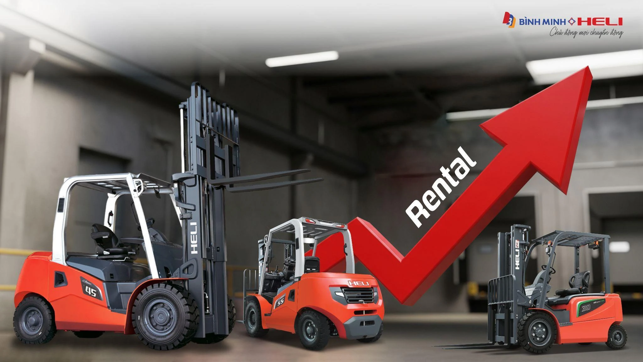 Thuê xe nâng – giải pháp linh hoạt trong vận hành công nghiệp hiện đại