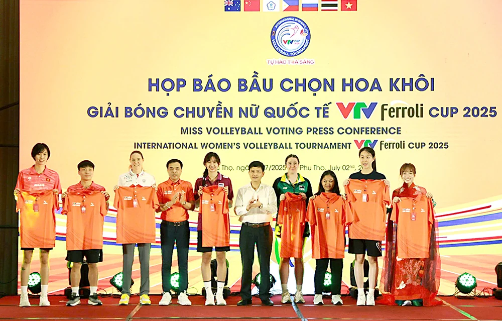 Họp báo bầu chọn danh hiệu Hoa khôi bóng chuyền VTV Ferroli Cup 2025