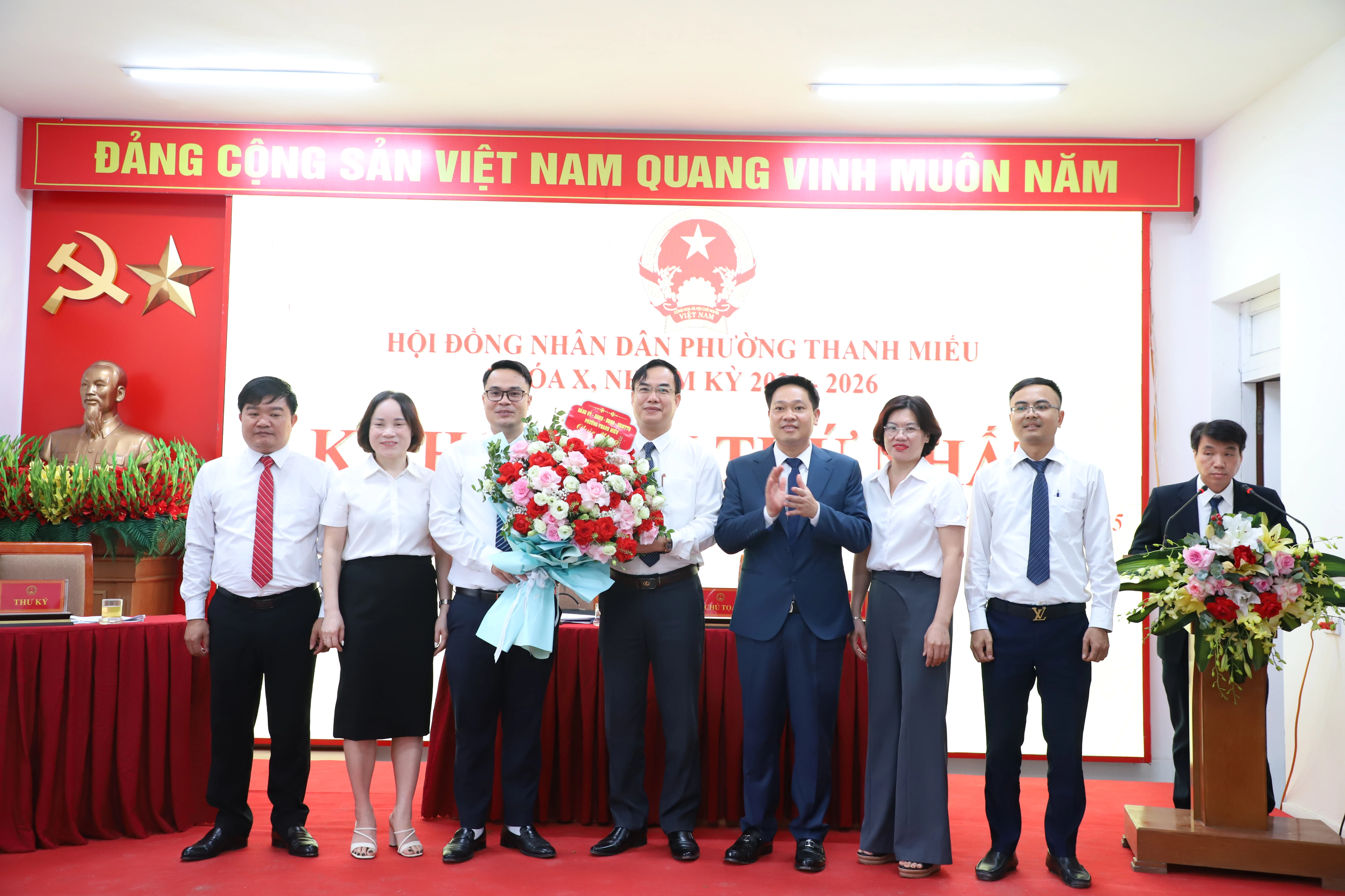 Kỳ họp thứ Nhất HĐND phường Thanh Miếu, Nông Trang khóa X nhiệm kỳ 2021-2026