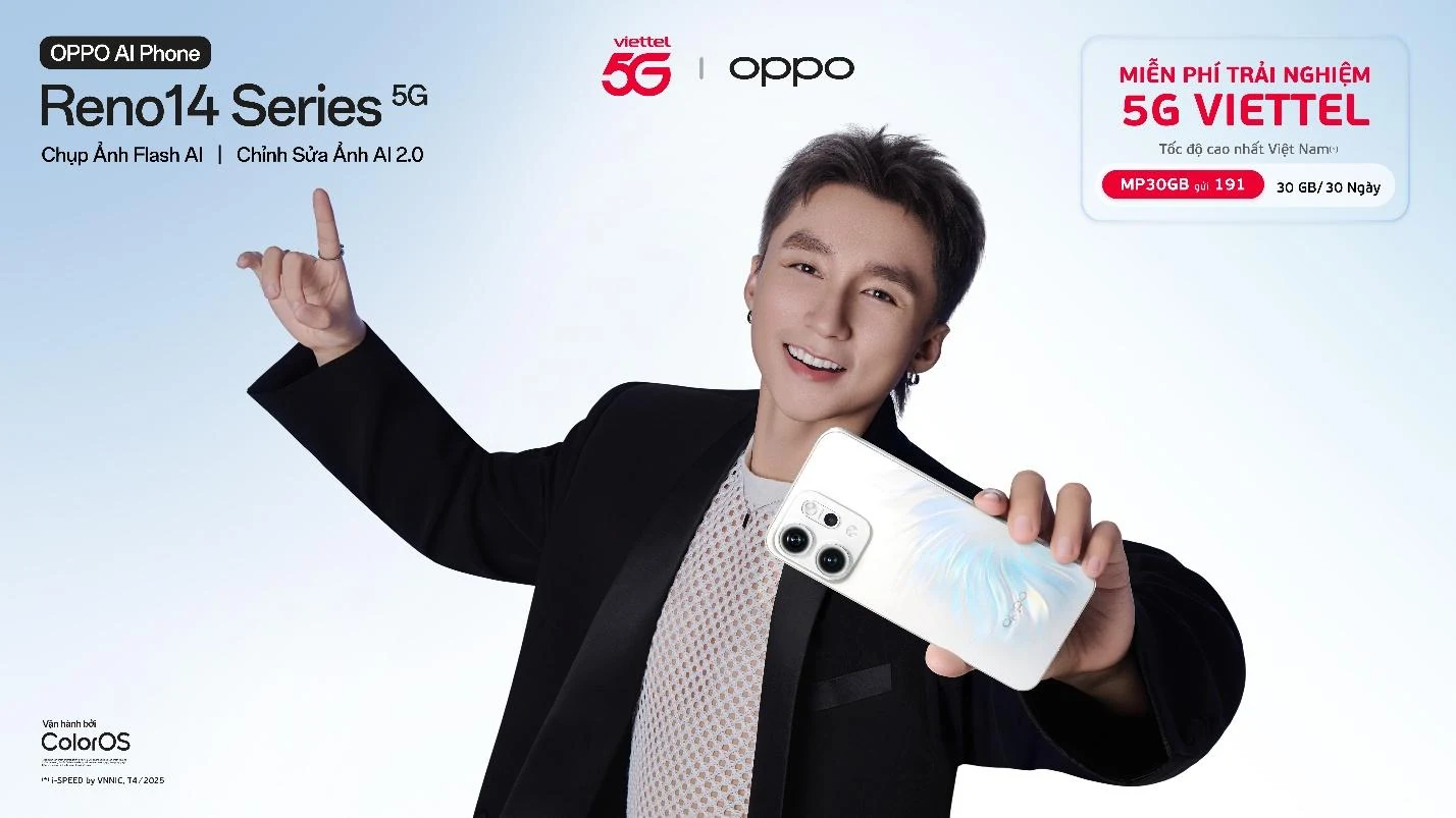 Viettel phối hợp OPPO ra mắt Reno14 Series - Thúc đẩy phổ cập 5G tại Việt Nam