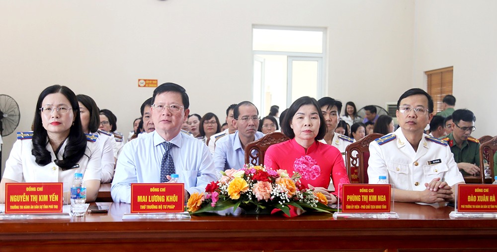 Công bố quyết định thành lập Thi hành án dân sự tỉnh Phú Thọ