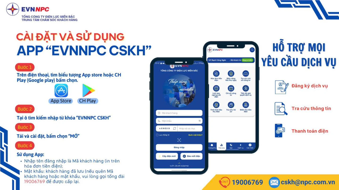 Hướng dẫn khách hàng sử dụng điện tra cứu sản lượng điện năng tiêu thụ hàng ngày