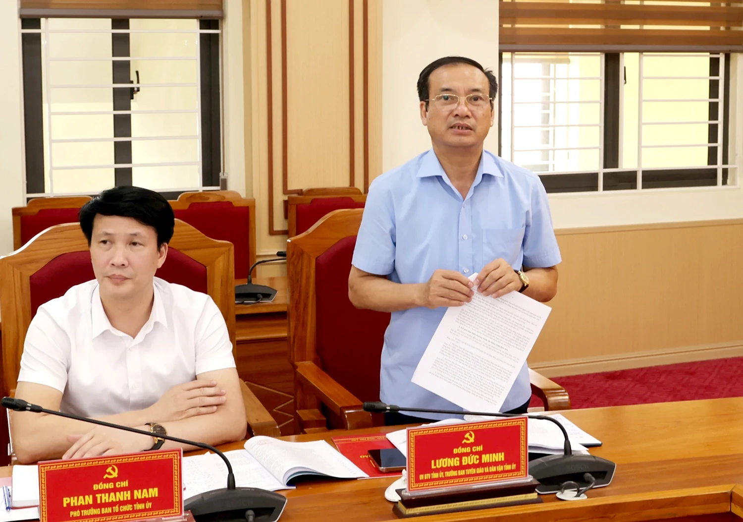 Phó Bí thư Tỉnh ủy Bùi Huy Vĩnh làm việc tại xã Tam Đảo