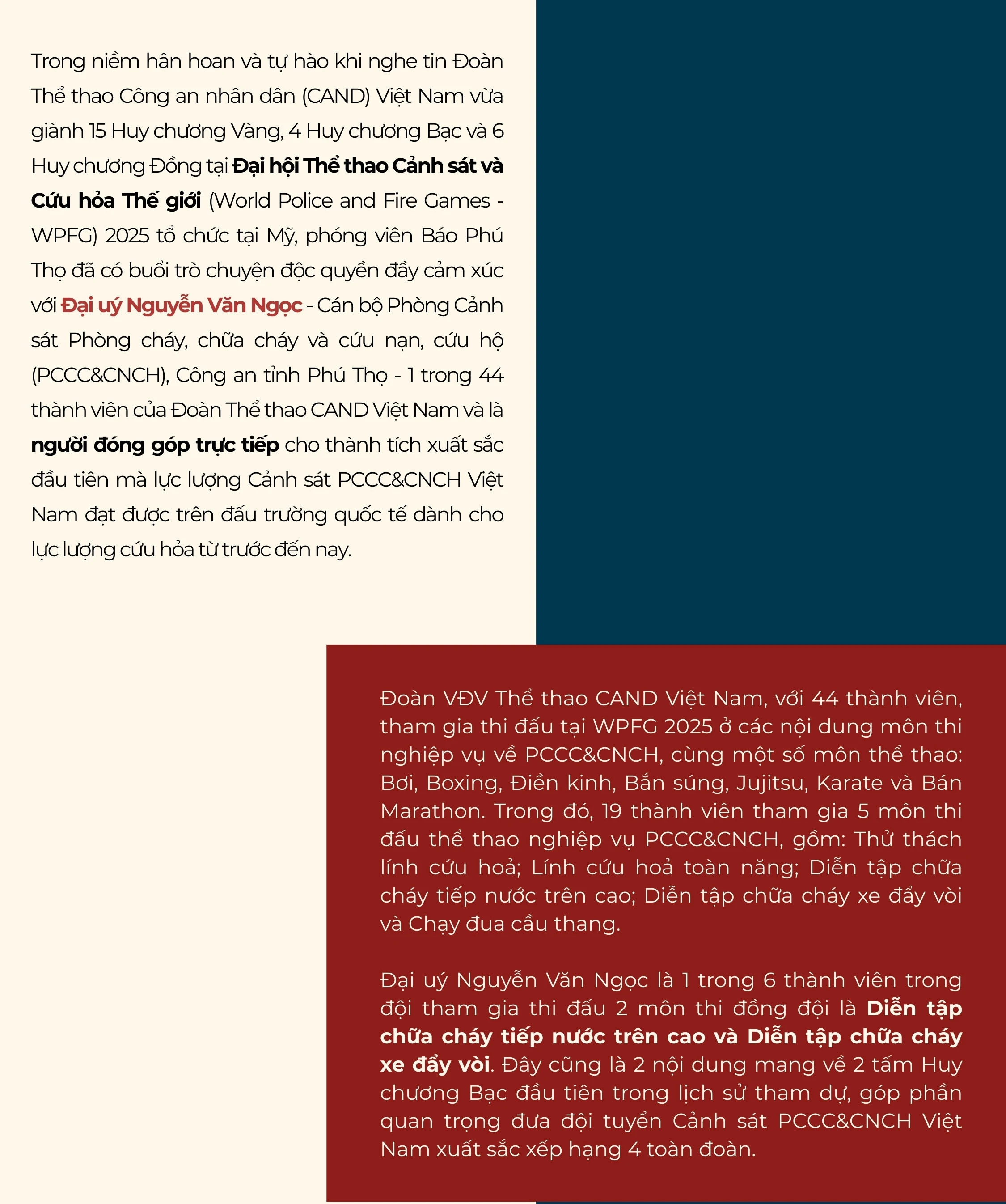 Người lính “tôi luyện trong lửa” và kỳ tích trên đấu trường quốc tế