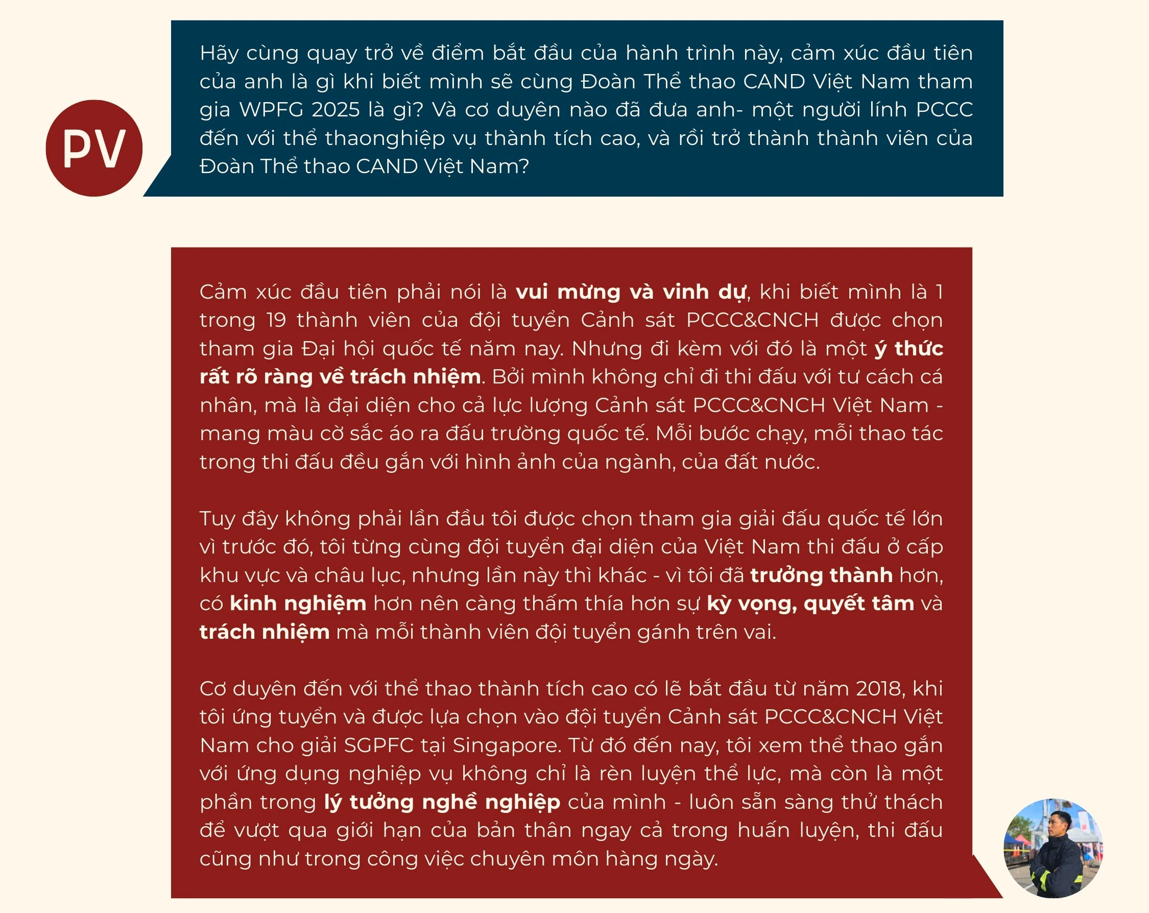 Người lính “tôi luyện trong lửa” và kỳ tích trên đấu trường quốc tế