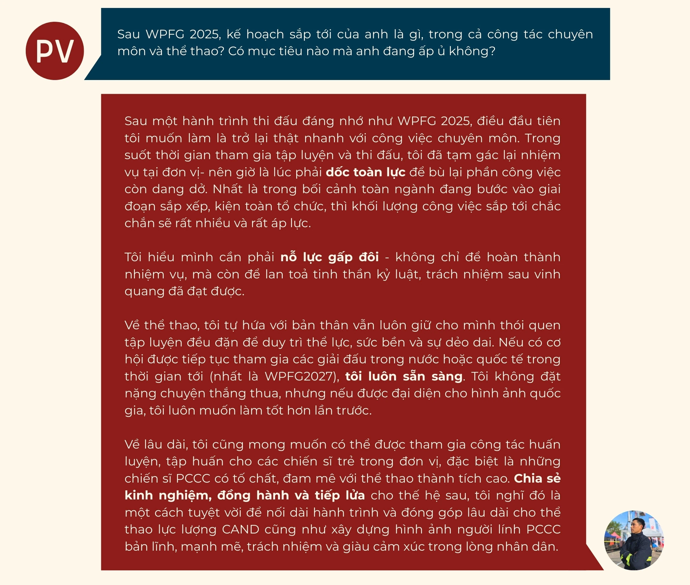 Người lính “tôi luyện trong lửa” và kỳ tích trên đấu trường quốc tế