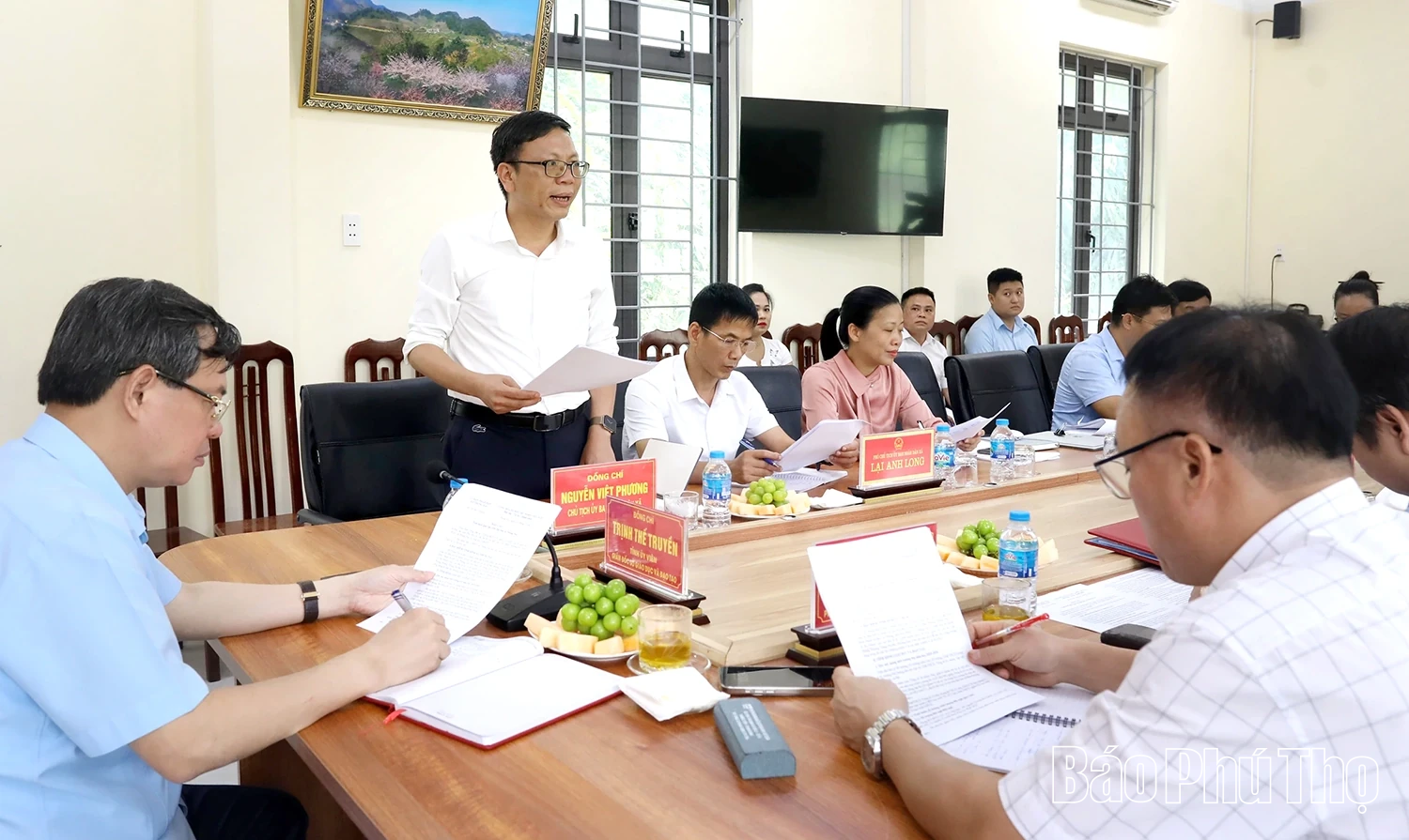 Sở GD&ĐT làm việc với xã Thung Nai về công tác giáo dục sau sáp nhập