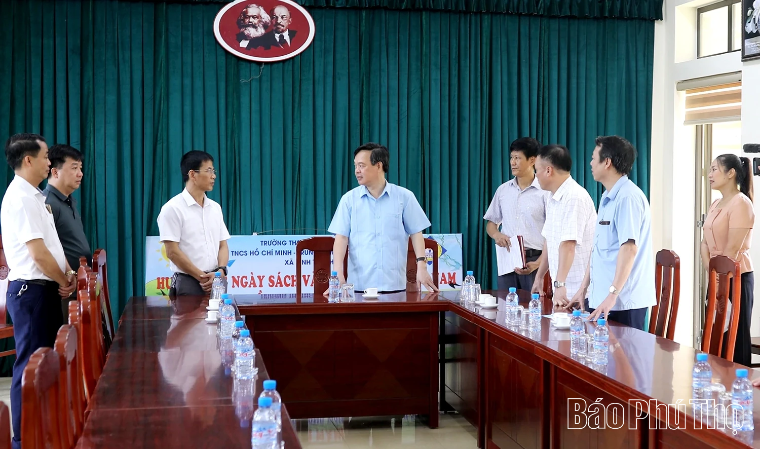 Sở GD&ĐT làm việc với xã Thung Nai về công tác giáo dục sau sáp nhập