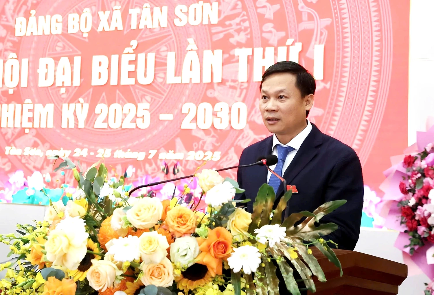Đại hội đại biểu Đảng bộ xã Tân Sơn lần thứ I, nhiệm kỳ 2025 - 2030