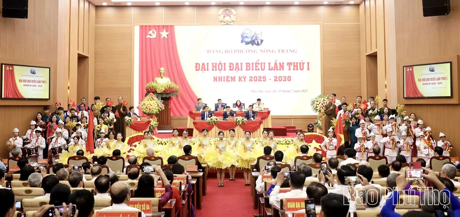 Đại hội đại biểu Đảng bộ phường Nông Trang, nhiệm kỳ 2025-2030