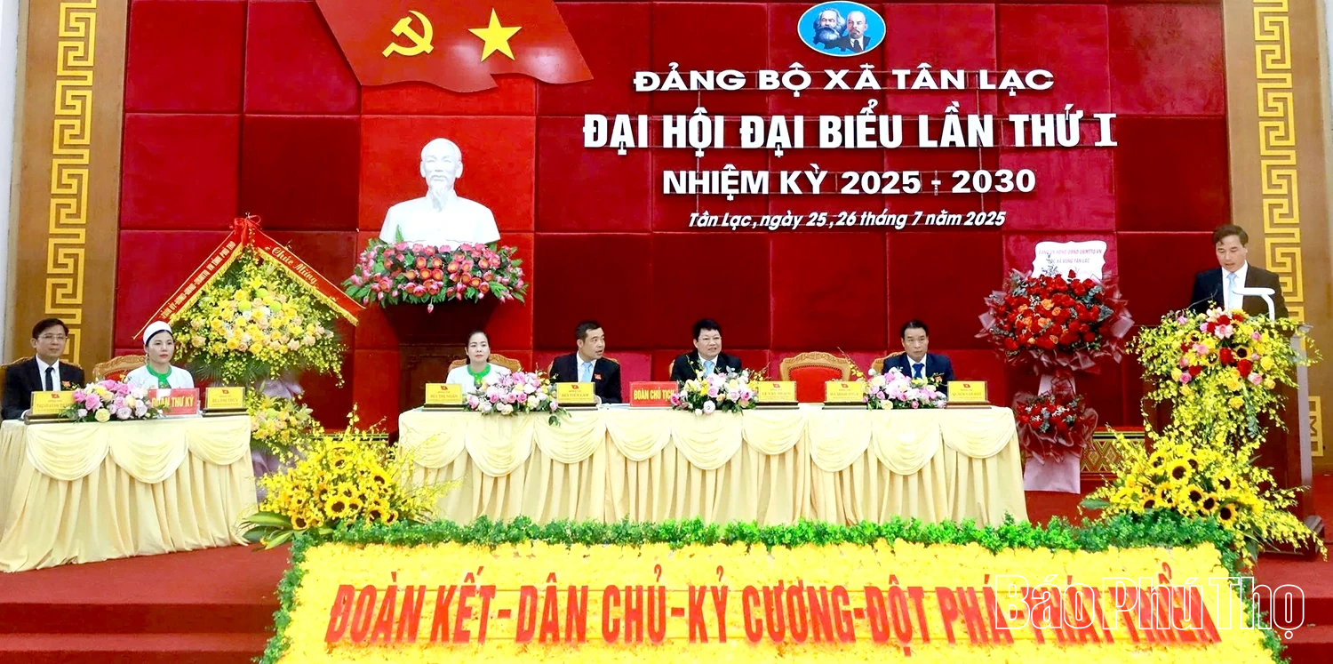 Đại hội Đại biểu Đảng bộ xã Tân Lạc lần thứ I, nhiệm kỳ 2025 – 2030