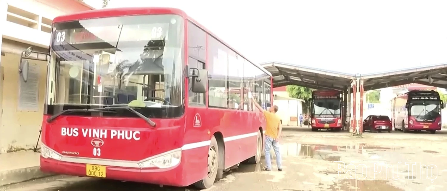 Tuyến xe buýt 03 Vĩnh Yên - Sông Lô hoạt động trở lại