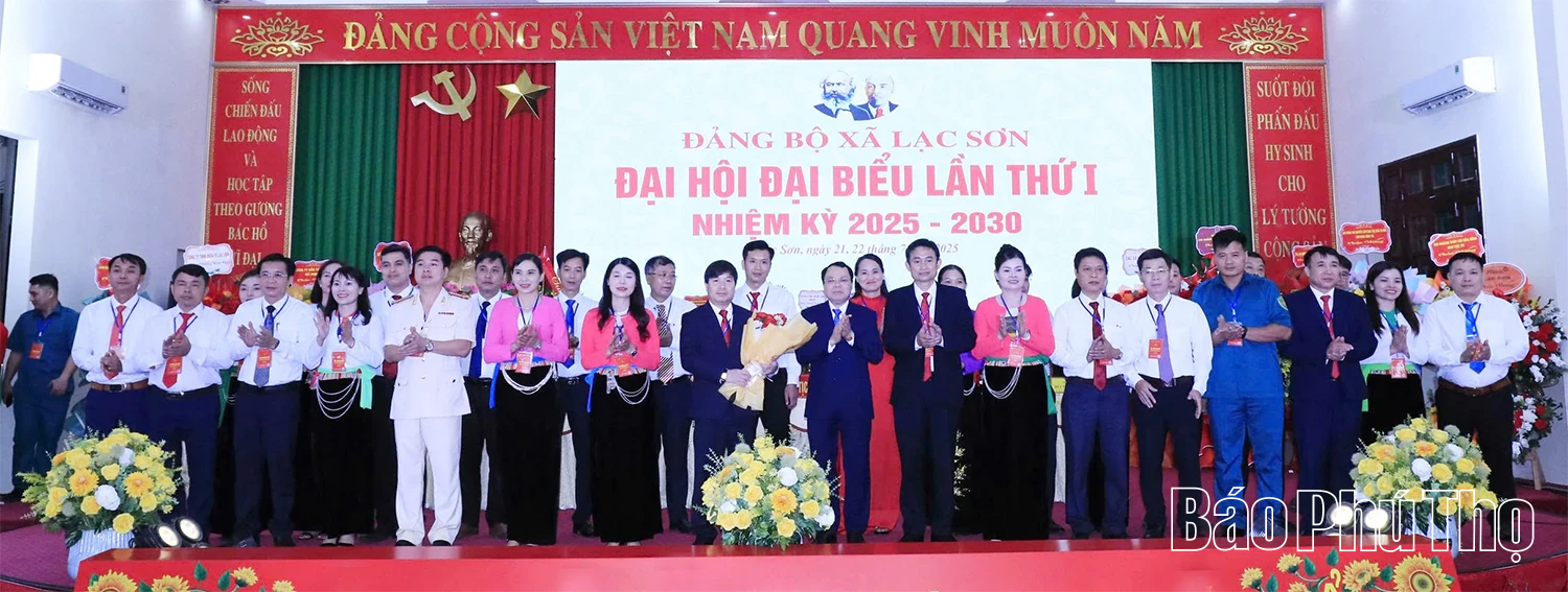 Xã Lạc Sơn tổ chức Đại hội đại biểu Đảng bộ lần thứ I, nhiệm kỳ 2025-2030: Quyết tâm kiến tạo chính quyền số vì Nhân dân phục vụ