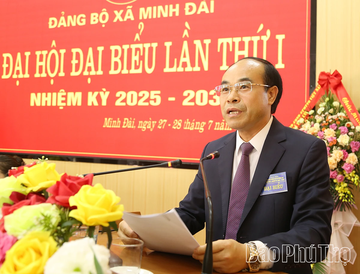 Đại hội đại biểu Đảng bộ xã Minh Đài lần thứ I, nhiệm kỳ 2025 - 2030