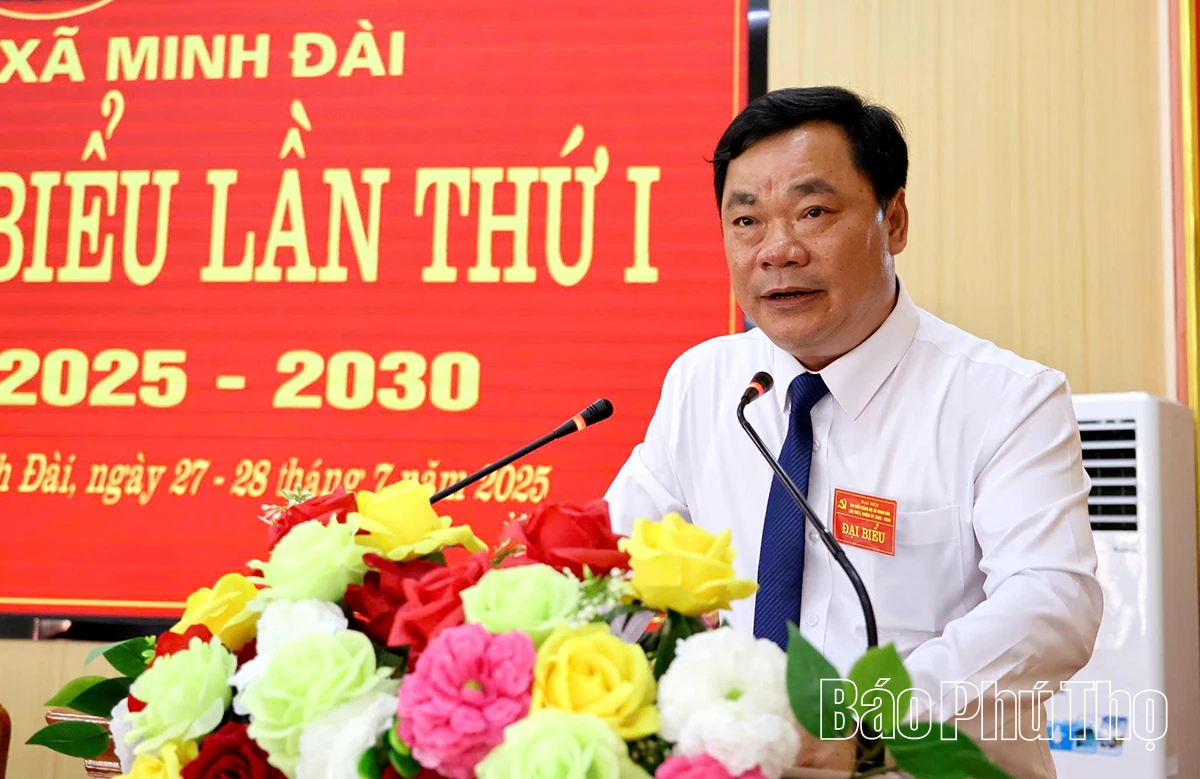 Đại hội đại biểu Đảng bộ xã Minh Đài lần thứ I, nhiệm kỳ 2025 - 2030