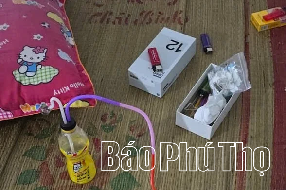 Công an xã Bình Tuyền bắt giữ đối tượng sử dụng trái phép chất ma tuý tại nhà trọ