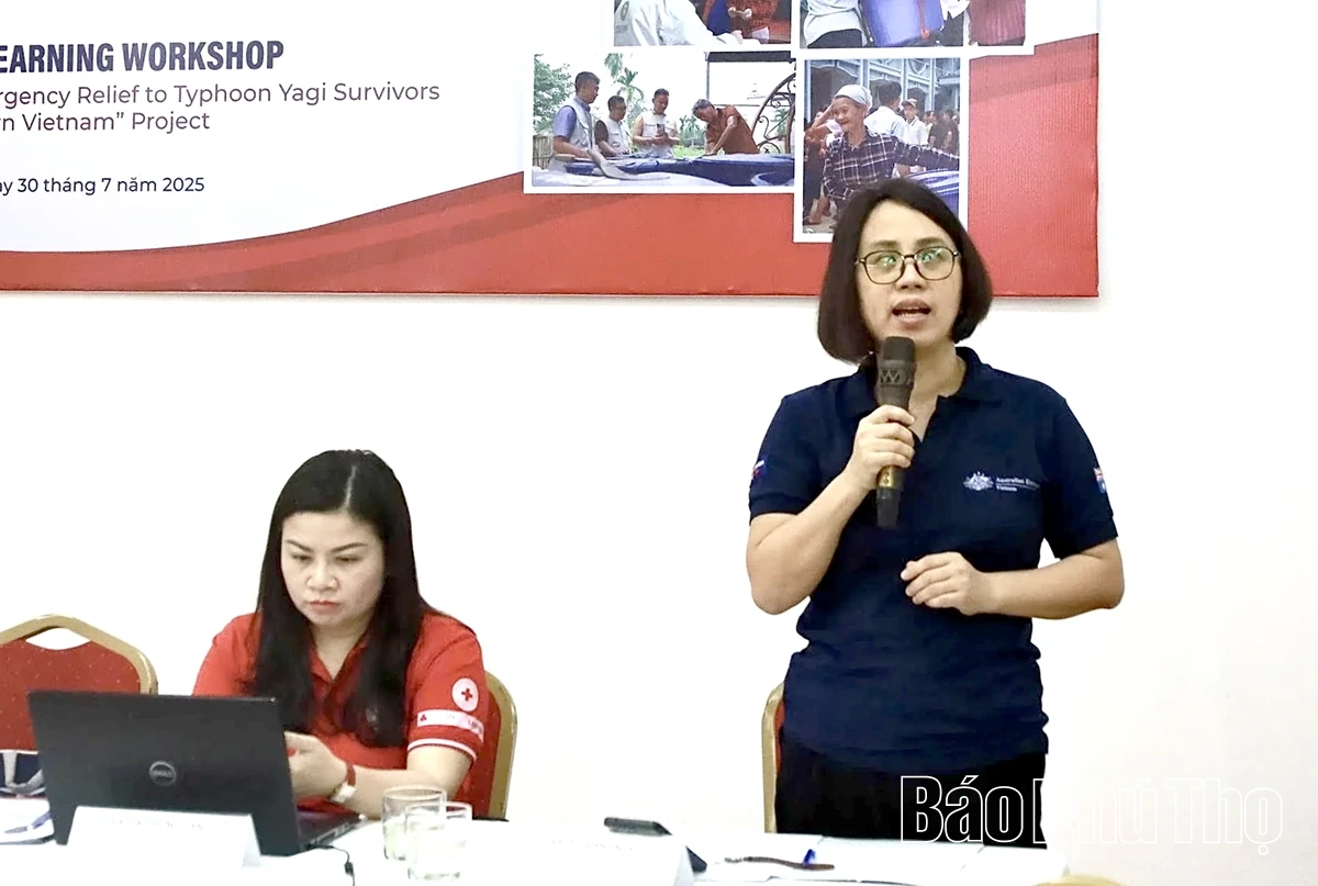 Hội thảo tổng kết dự án “Khắc phục hậu quả sau bão số 3 - tỉnh Hòa Bình”