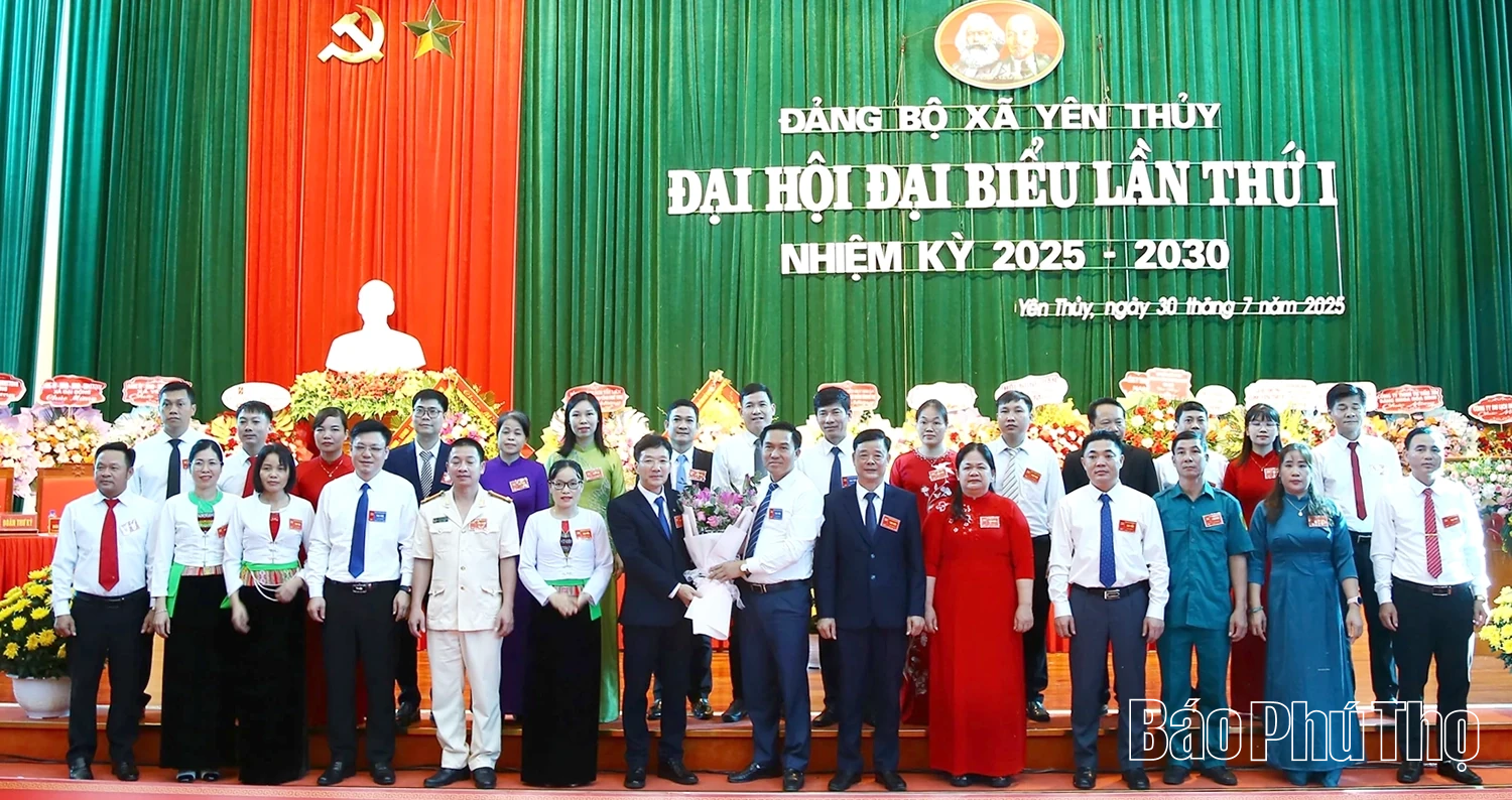 Đại hội đại biểu Đảng bộ xã Yên Thủy lần thứ I, nhiệm kỳ 2025 - 2030