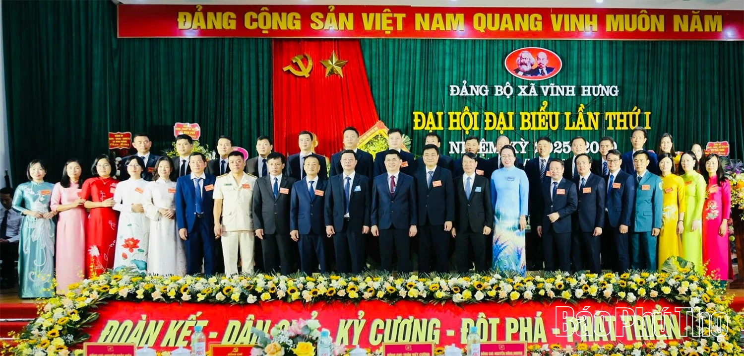 Đại hội đại biểu Đảng bộ xã Vĩnh Hưng lần thứ I