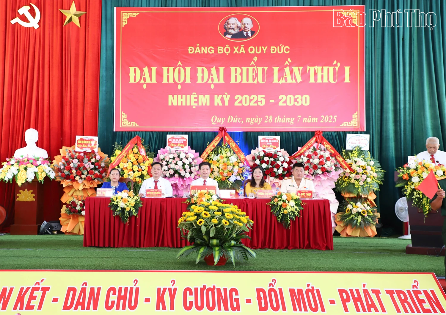 Đại hội Đảng bộ xã Quy Đức lần thứ I, nhiệm kỳ 2025 - 2030: Phấn đấu đưa xã thoát nghèo vào năm 2030