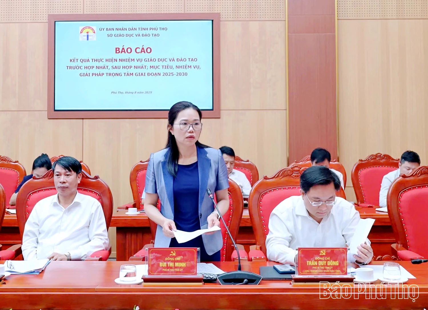 Thường trực Tỉnh ủy làm việc với Sở Giáo dục và Đào tạo