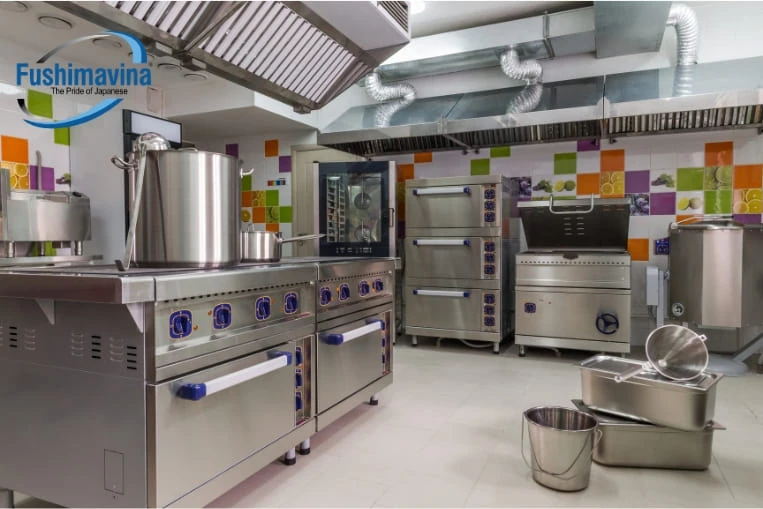 Tối ưu vận hành an toàn cùng bếp inox nhà hàng cao cấp từ Fushimavina