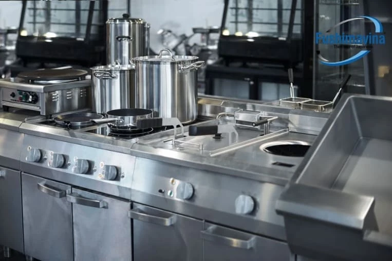 Tối ưu vận hành an toàn cùng bếp inox nhà hàng cao cấp từ Fushimavina