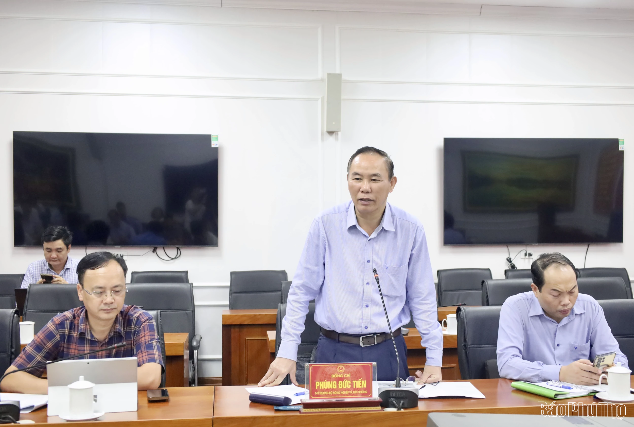 Bộ Nông nghiệp và Môi trường làm việc với tỉnh Phú Thọ về công tác phòng, chống bệnh dịch tả lợn Châu Phi