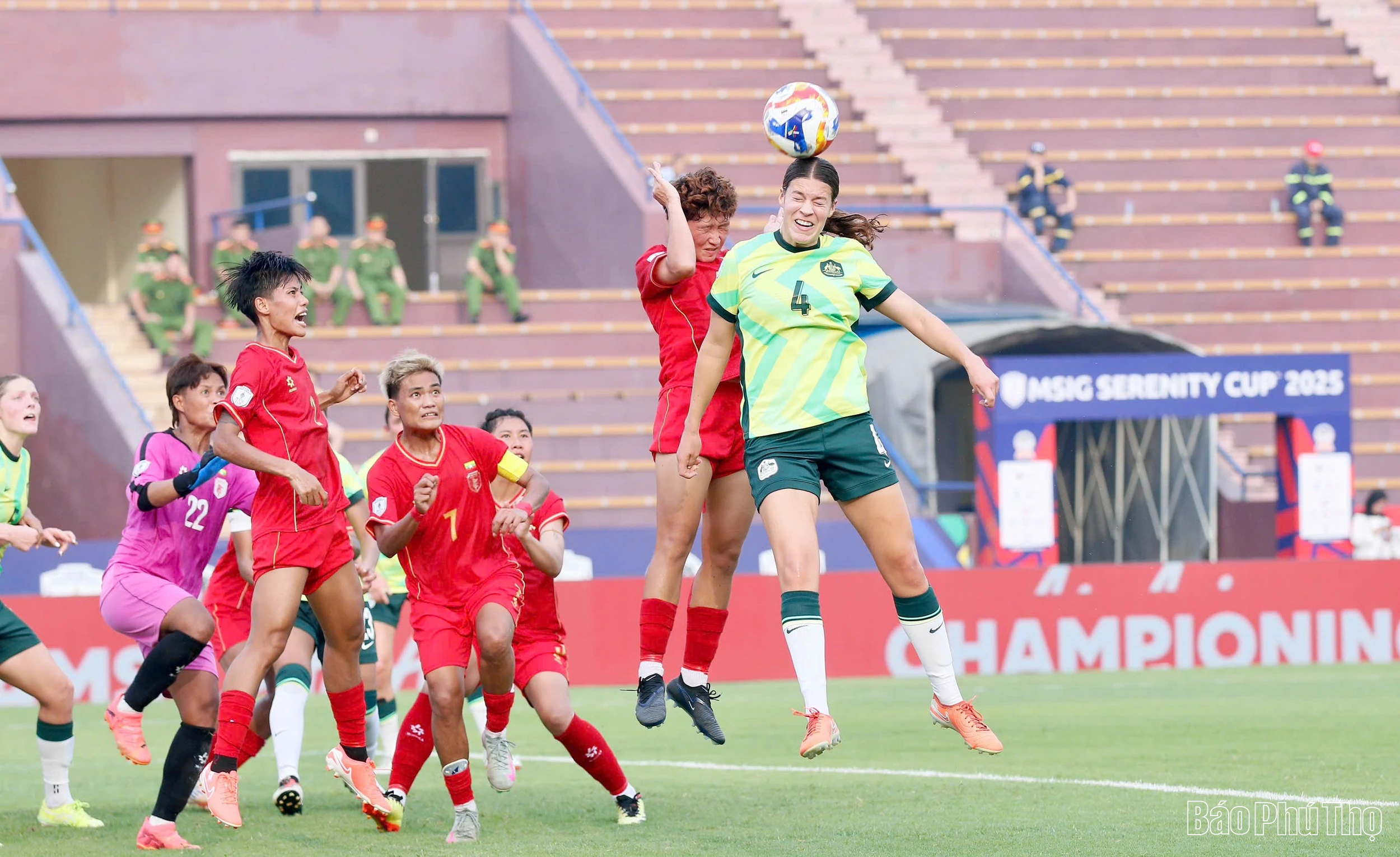 Đội tuyển nữ Myanmar thắng thuyết phục nữ Australia