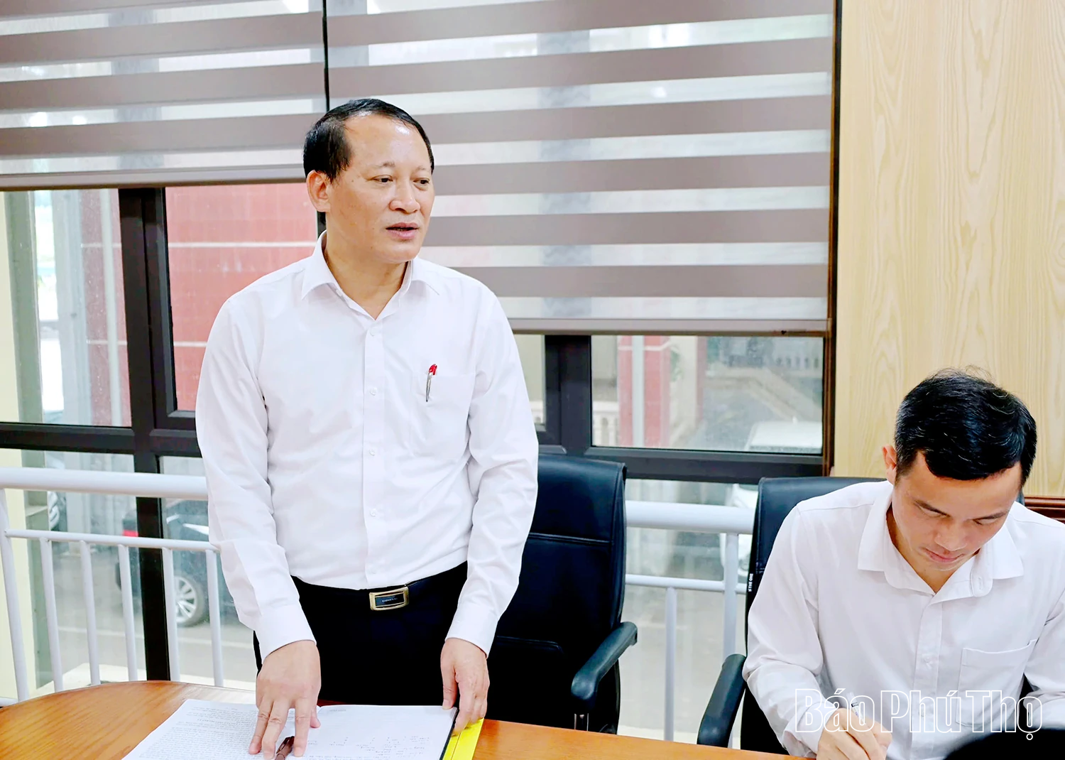 Đoàn công tác Sở Giáo dục và Đào tạo làm việc với xã Lâm Thao