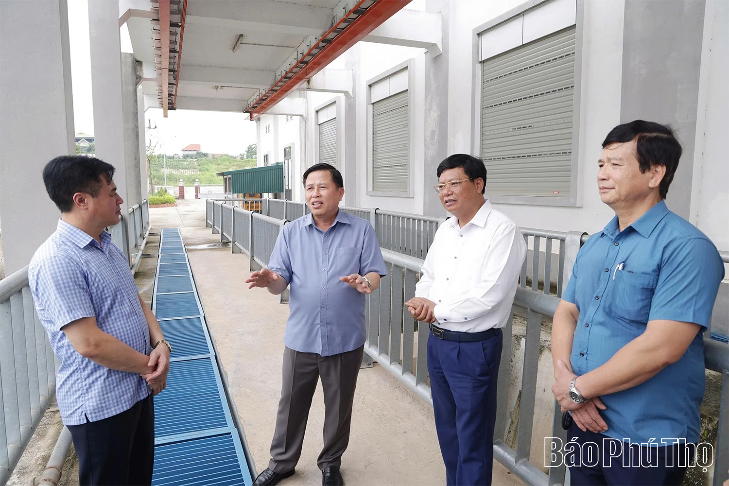 Phó Chủ tịch UBND tỉnh Đinh Công Sứ kiểm tra công trình phòng, chống thiên tai khu vực Vĩnh Phúc