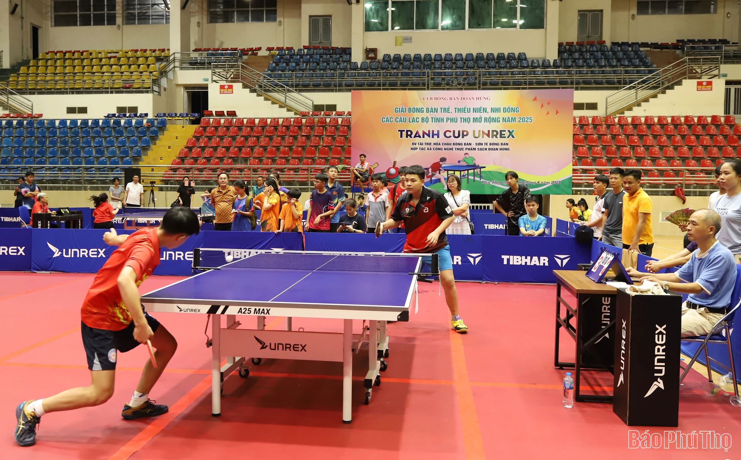 CLB bóng bàn Đoan Hùng đoạt giải Nhất Giải bóng bàn trẻ, thiếu niên, nhi đồng các CLB tỉnh Phú Thọ