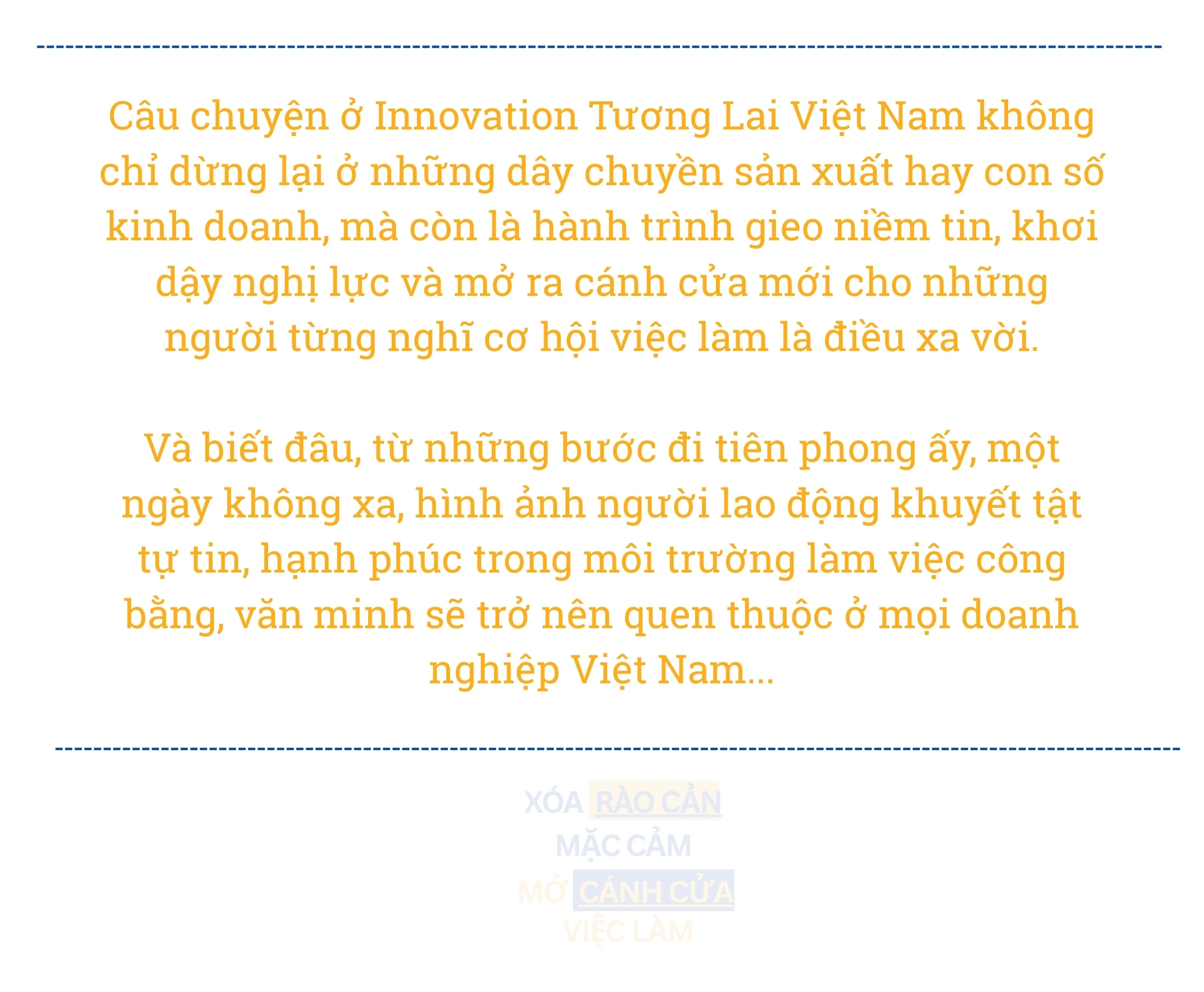 Xóa rào cản mặc cảm, mở cánh cửa việc làm