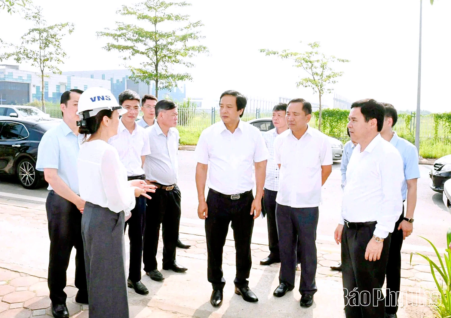 Phó Chủ tịch UBND tỉnh Nguyễn Mạnh Sơn kiểm tra tình hình thực hiện một số dự án đầu tư hạ tầng cụm công nghiệp