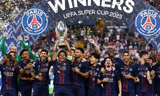 Thắng ngược Tottenham, PSG đoạt Siêu Cup châu Âu