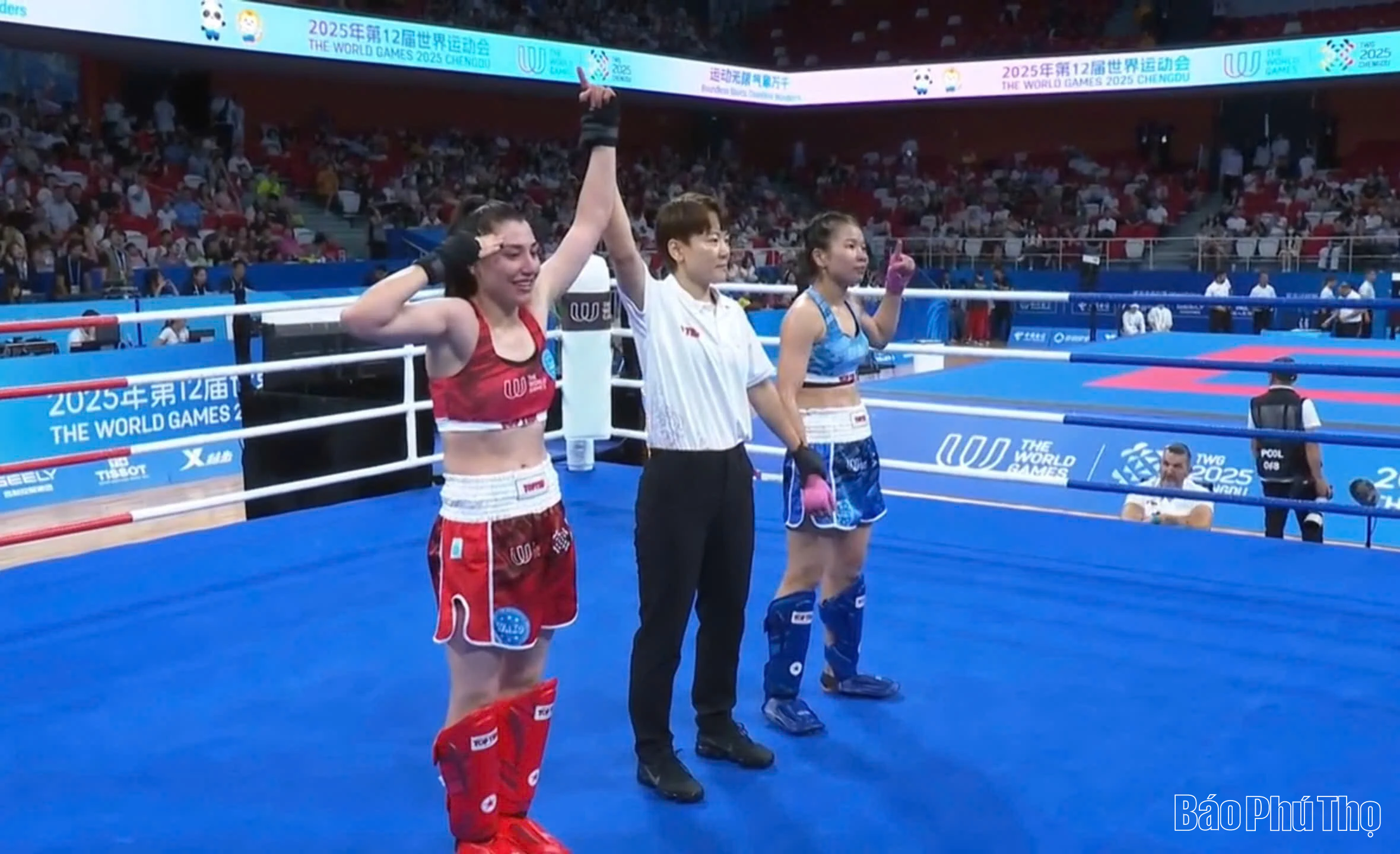 Triệu Thị Phương Thủy thi đấu nỗ lực ở Tứ kết World Games 2025