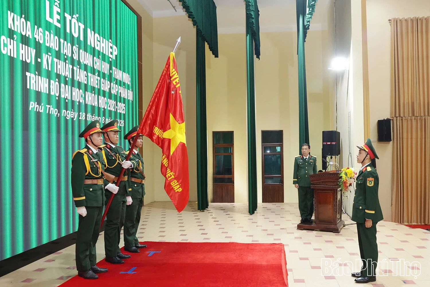 Trường Sĩ quan Tăng thiết giáp: Tổ chức Lễ tốt nghiệp cho học viên Khóa 46 đào tạo sĩ quan