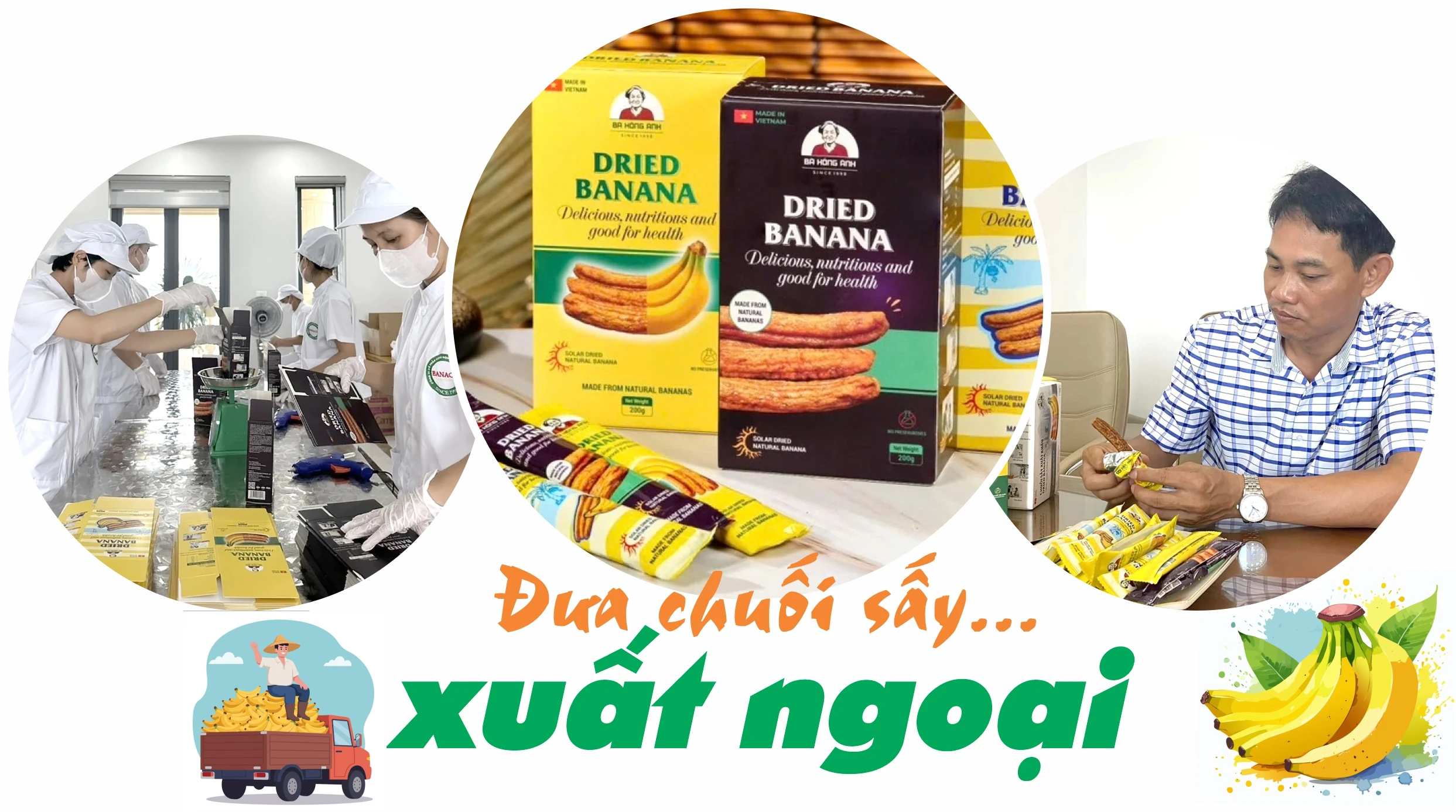 Đưa chuối sấy... xuất ngoại