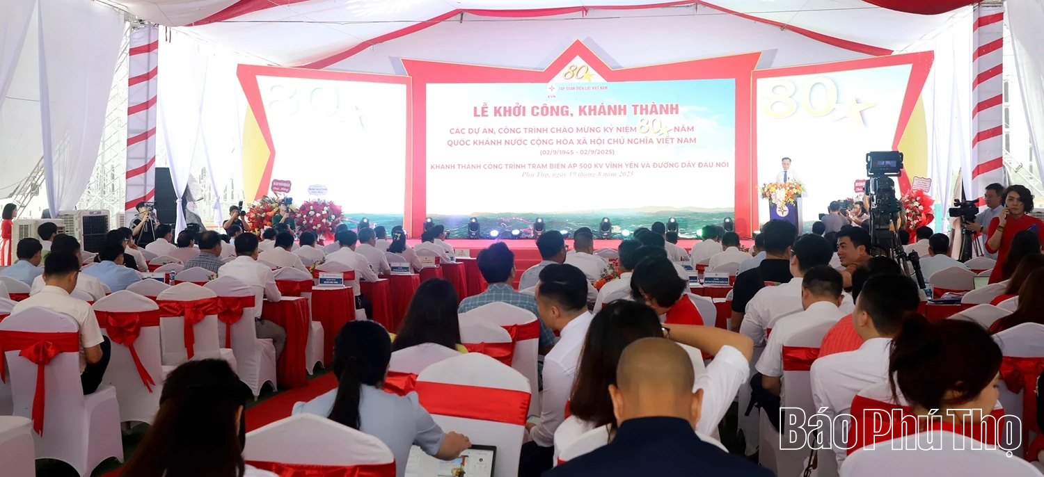 Khánh thành Trạm biến áp 500kV Vĩnh Yên và đường dây đấu nối